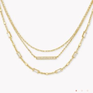 Kendra Scott Addison Triple Strand Necklace
